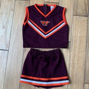 Virginia Tech VT Cheerleder outfit